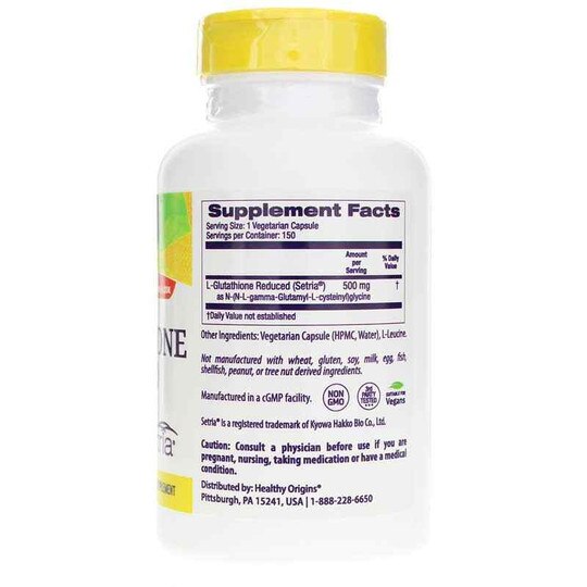 L-Glutathione Reduced Setria 500 Mg, HLO
